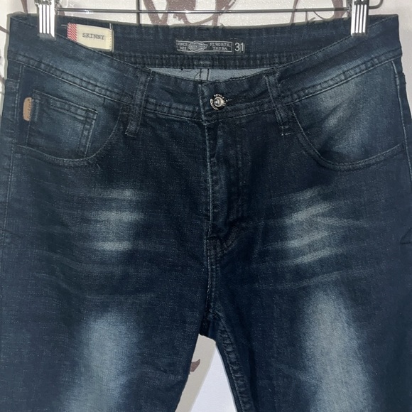 DICKIES Men’s Size 31 Black Skinny Jeans with Faded Dusted White Design NWOT $ - Picture 4 of 16